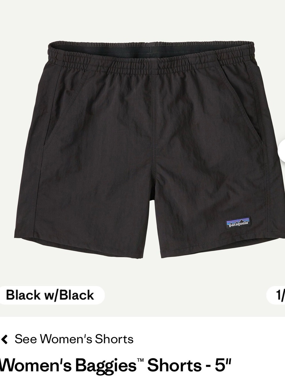 Patagonia Women's Baggies Shorts size S